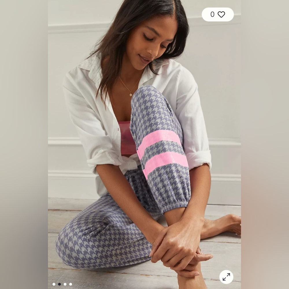 NWT (SET) Sundry (x Anthropologie) Houndstooth Joggers & Matching Sweater - XL
